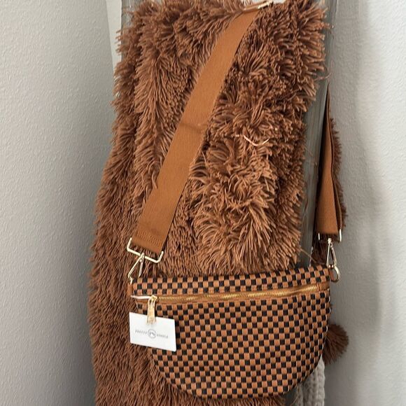 Westlyn Woven Bum Bag/Checkered Coffee - Picture 5 of 9